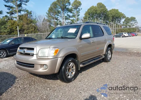 2005 Toyota Sequoia Sr5 V8 z USA, uszkodzony, nr VIN 5TDZT34A45S256925